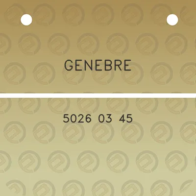 genebre-5026-03-45