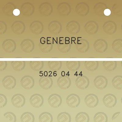 genebre-5026-04-44