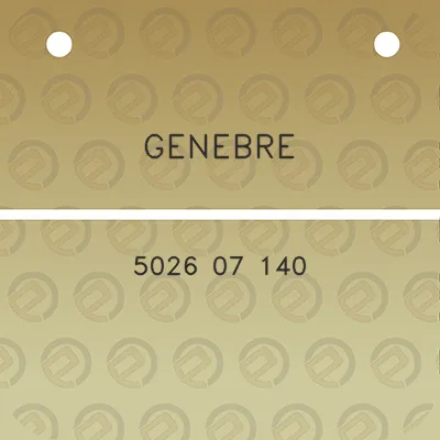 genebre-5026-07-140