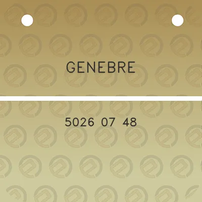 genebre-5026-07-48