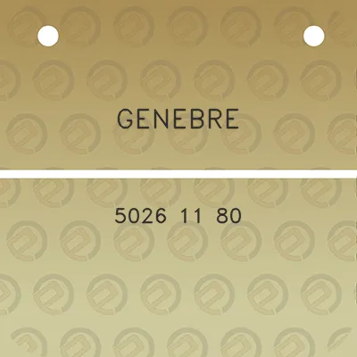 genebre-5026-11-80