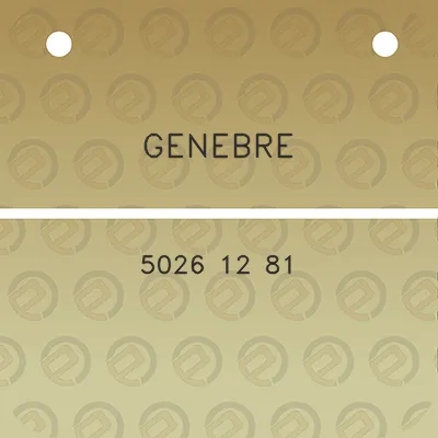 genebre-5026-12-81