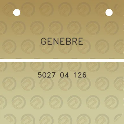 genebre-5027-04-126