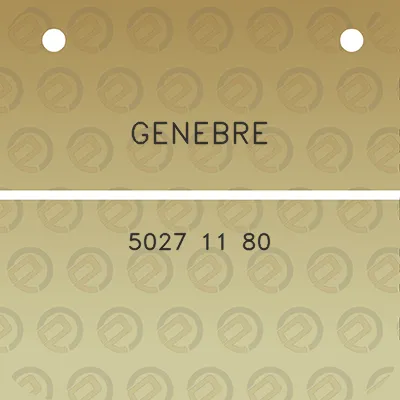 genebre-5027-11-80