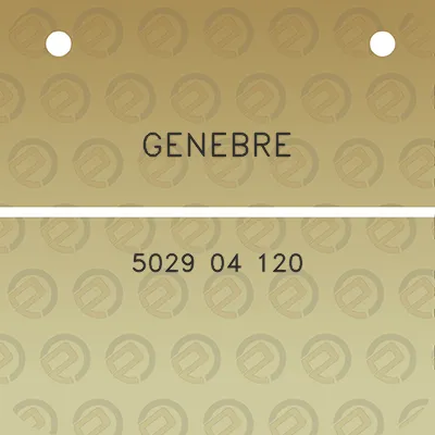 genebre-5029-04-120