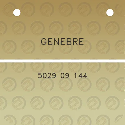 genebre-5029-09-144