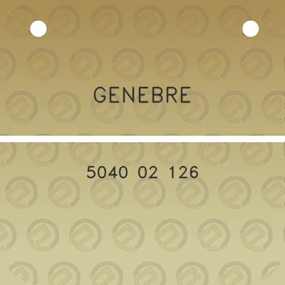 genebre-5040-02-126