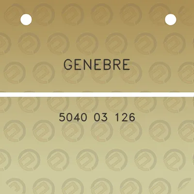 genebre-5040-03-126