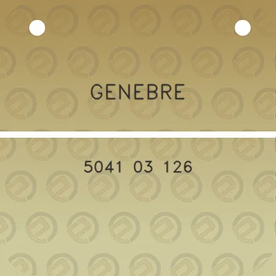 genebre-5041-03-126