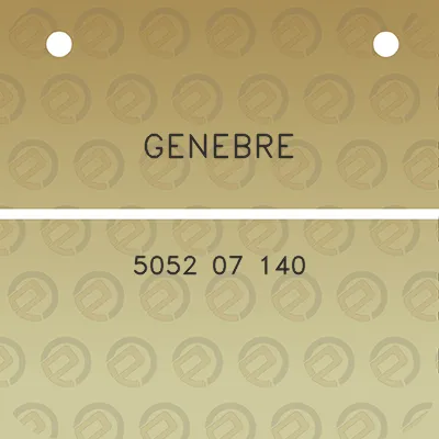 genebre-5052-07-140