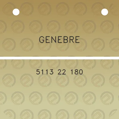 genebre-5113-22-180