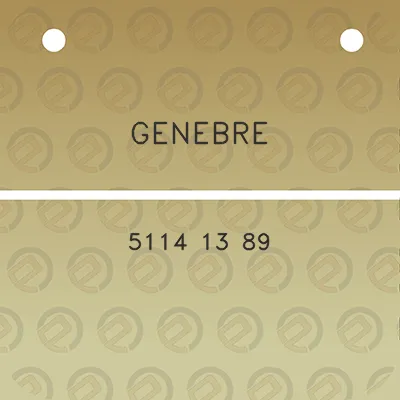 genebre-5114-13-89