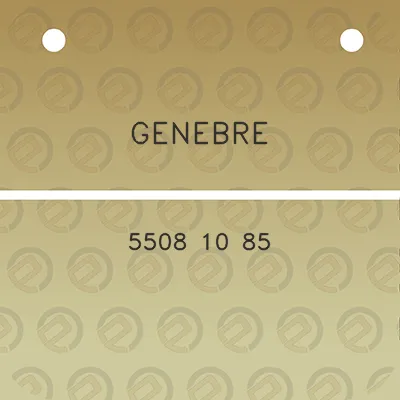 genebre-5508-10-85