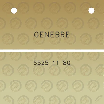 genebre-5525-11-80