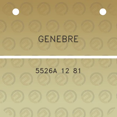 genebre-5526a-12-81