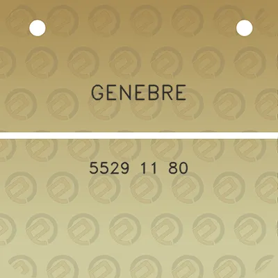 genebre-5529-11-80