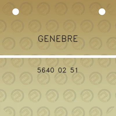 genebre-5640-02-51