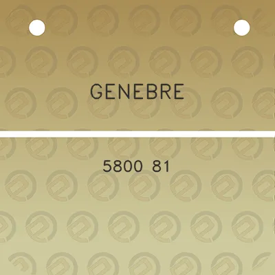 genebre-5800-81