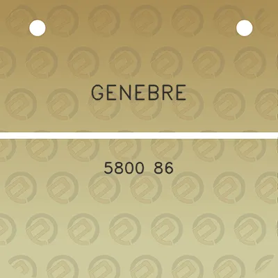 genebre-5800-86