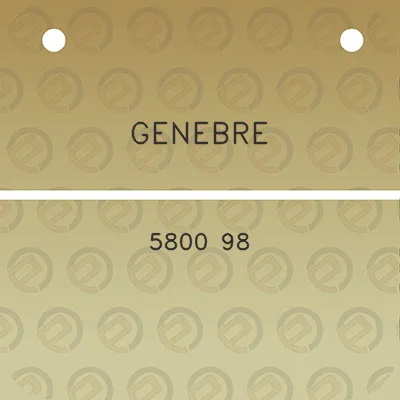 genebre-5800-98