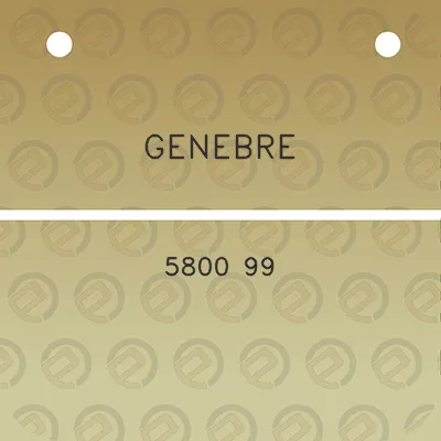 genebre-5800-99