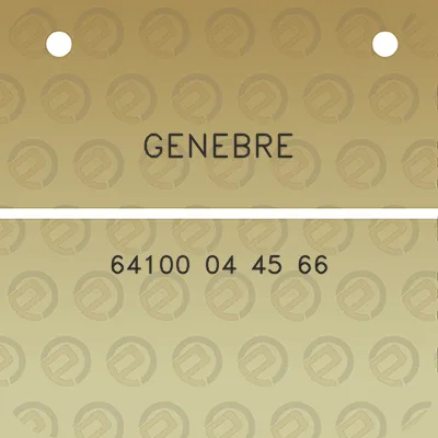 genebre-64100-04-45-66