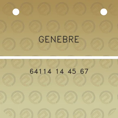 genebre-64114-14-45-67