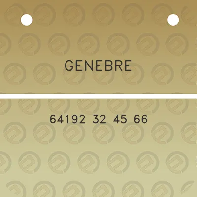 genebre-64192-32-45-66