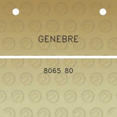 genebre-8065-80