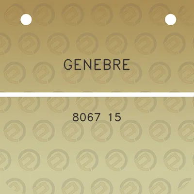 genebre-8067-15