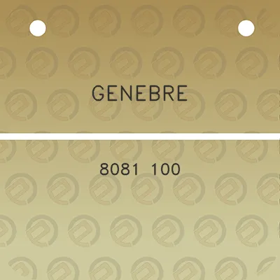 genebre-8081-100