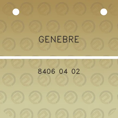 genebre-8406-04-02