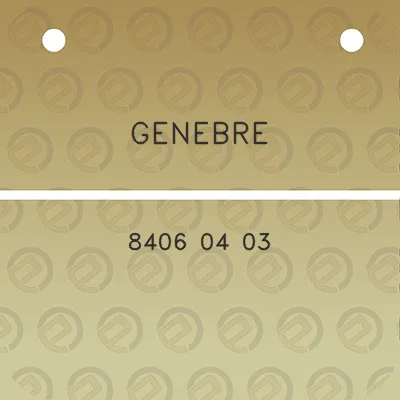 genebre-8406-04-03