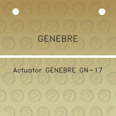 genebre-actuator-genebre-gn-17