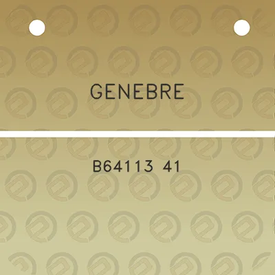 genebre-b64113-41