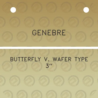 genebre-butterfly-v-wafer-type-3