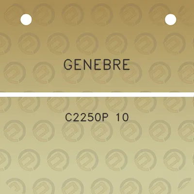 genebre-c2250p-10