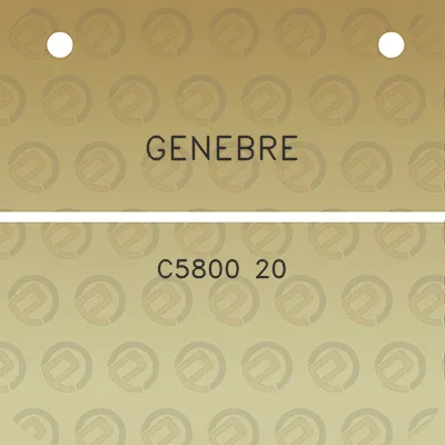 genebre-c5800-20