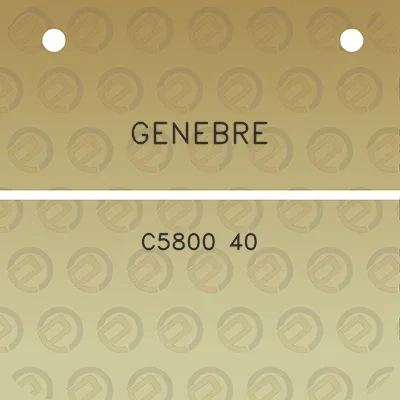 genebre-c5800-40