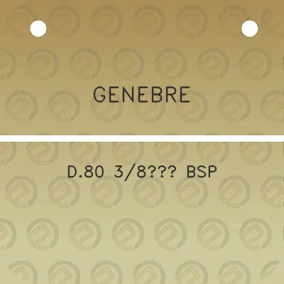 genebre-d80-38-bsp