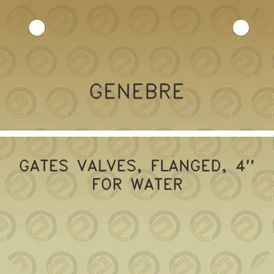 genebre-gates-valves-flanged-4-for-water