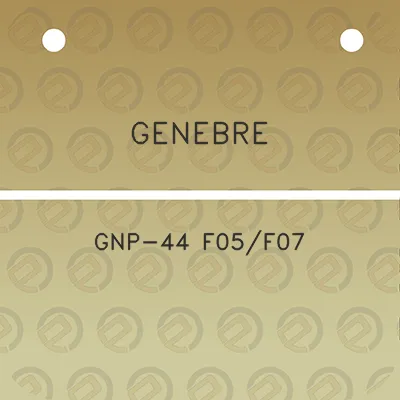 genebre-gnp-44-f05f07