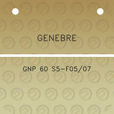 genebre-gnp-60-s5-f0507