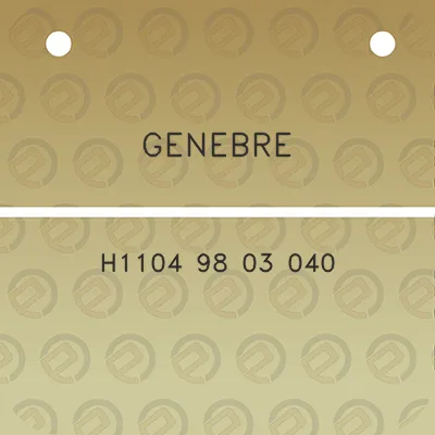 genebre-h1104-98-03-040