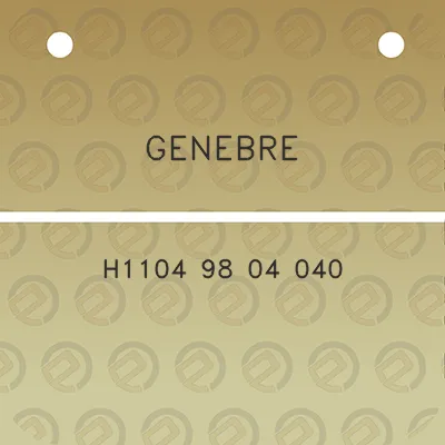 genebre-h1104-98-04-040