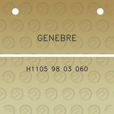 genebre-h1105-98-03-060