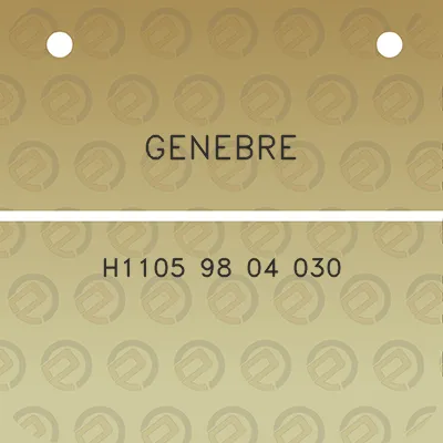 genebre-h1105-98-04-030