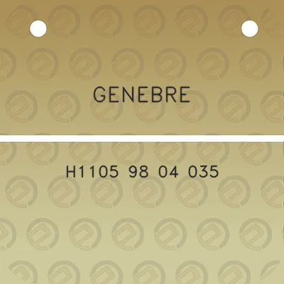 genebre-h1105-98-04-035