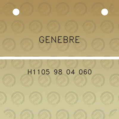 genebre-h1105-98-04-060