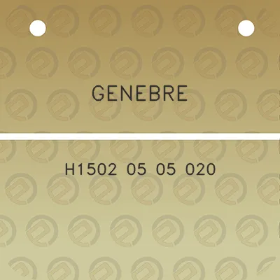 genebre-h1502-05-05-020